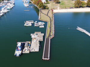 The rehabilitation effort, initiated in September 2023, restores the structural integrity of the Outlet Jetty and reopens walkways, benches and viewing areas for public use.