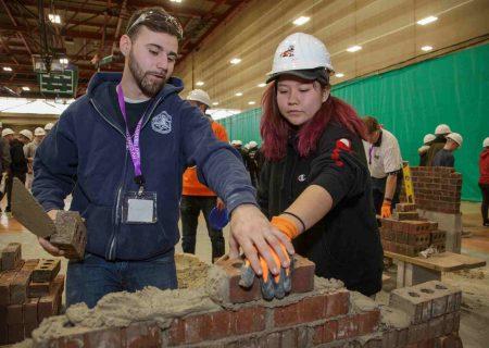 bricklayer training potential apprentice